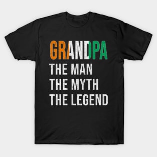 Grand Father Ivorian Grandpa The Man The Myth The Legend - Gift for Ivorian Dad With Roots From  Ivory Coast T-Shirt